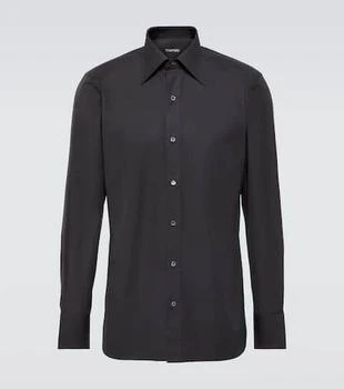 Tom Ford | Cotton poplin tuxedo shirt