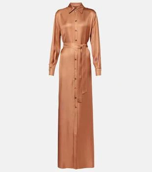 Tom Ford | Belted silk twill shirt dress