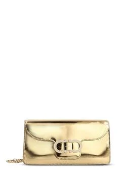 Salvatore Ferragamo | Ferragamo Double Gancini Chain Mini Clutch Bag