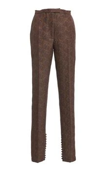Dries Van Noten | Dries Van Noten Pandoris Jacquard Flared-Leg Pants - Moda Operandi
