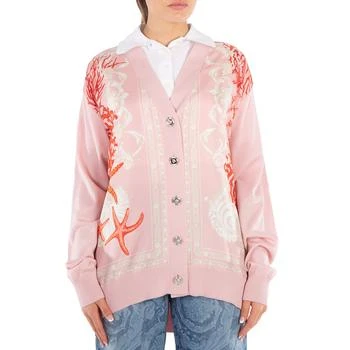 Versace | Barocco Sea Panelled V-Neck Cardigan