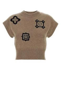 Max Mara | Max Mara Mxmanfora Embellished Cropped Sweater