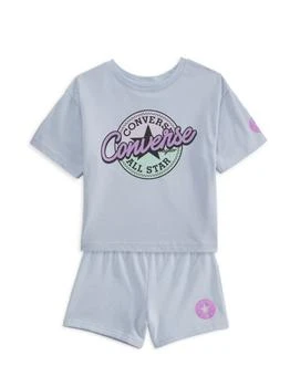Girl's Converse Graphic T-shirt & Shorts Set