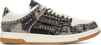 AMIRI | Black Stud Skel Top Low Sneakers