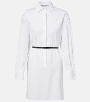 Max Mara | Belted cotton poplin shirt dress