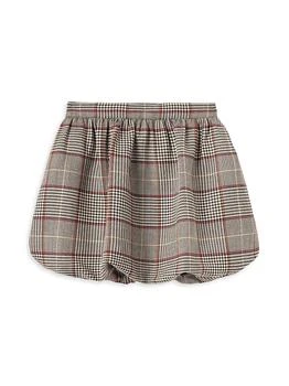 Little Girl's & Girl's Check Bubble Skirt