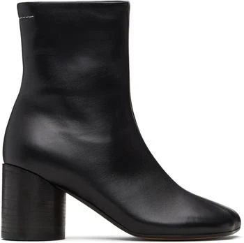 MM6 | Black Anatomic Ankle Boots