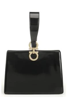 Salvatore Ferragamo | Ferragamo Logo Printed Wristband Clutch Bag