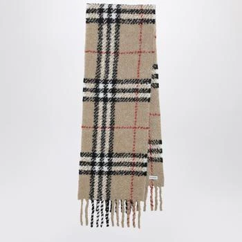 Burberry | Check-pattern scarf in wool and alpaca