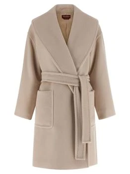 Max Mara Studio Cloruro Tie-Waisted Coat