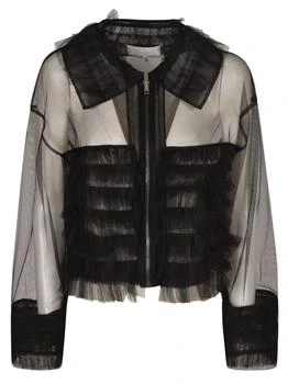 MAISON MARGIELA | Maison Margiela Sheer Tulle Detail Bomber Jacket