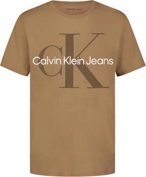 Calvin Klein Calvin Klein Boys Short Sleeve Logo Crew Neck T-Shirt, Soft, Comfortable, Relaxed Fit