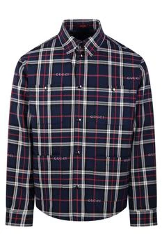 Gucci | Gucci Tartan Jacquard Padded Shirt