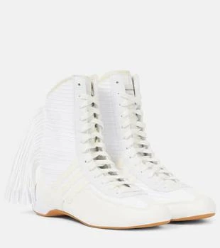 x Stella McCartney Rasant V3 fringed high-top sneakers