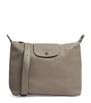 Longchamp Medium Leather Le Pliage Shoulder Bag