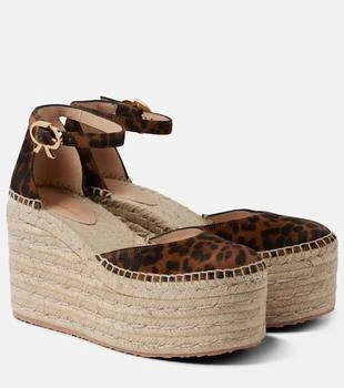Gianvito Rossi | Leopard-print suede espadrille wedges