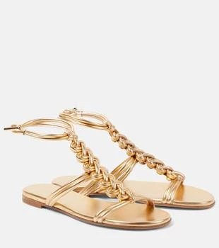 Gianvito Rossi | Capua metallic leather sandals
