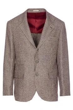 Brunello Cucinelli | Brunello Cucinelli Houndstooth Single Breasted Blazer