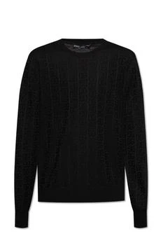 Dolce & Gabbana | Dolce & Gabbana DG Logo Jacquard Crewneck Knitted Jumper