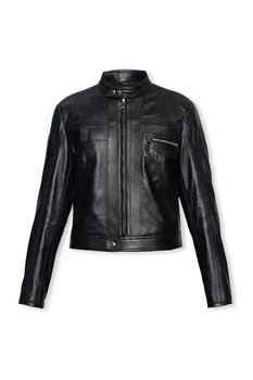 Dolce & Gabbana | Dolce & Gabbana Zipped Cropped Biker Jacket