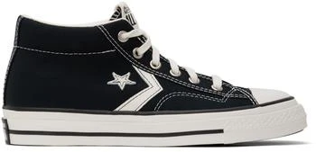 Black Star Player 76 Mid Top Sneakers