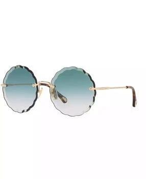 Chloé | Women's Round Etched Metal Sunglasses, CH0047S