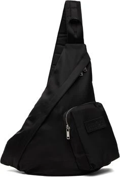 MM6 | Black Numeric Sling Backpack
