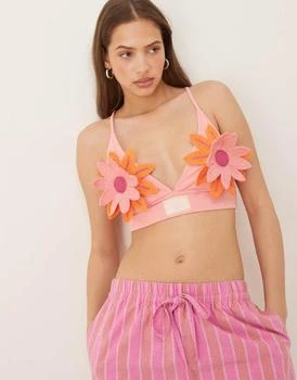 adidas Originals crochet flower bralet