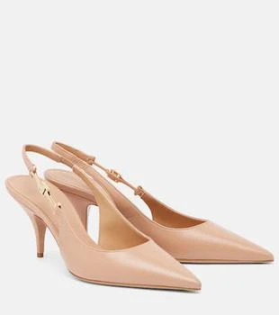 Salvatore Ferragamo | Tally 70 leather slingback pumps