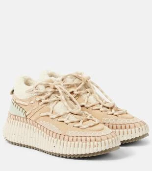 Nama shearling-lined suede sneakers