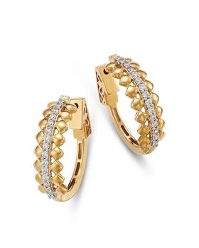Bloomingdale's | Diamond Hoop Earrings in 14K White & Yellow Gold, 0.50 tcw