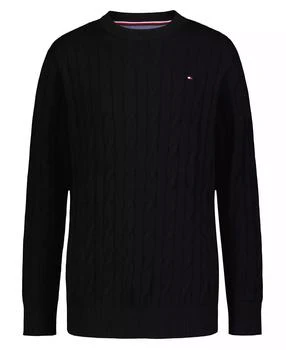 Tommy Hilfiger Boys' 8-20 Crewneck Cable Knit Sweater
