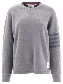 Thom Browne | Thom Browne Stripe Detailed Crewneck Jumper
