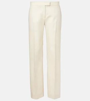 Khaite | Callen wool and silk straight pants