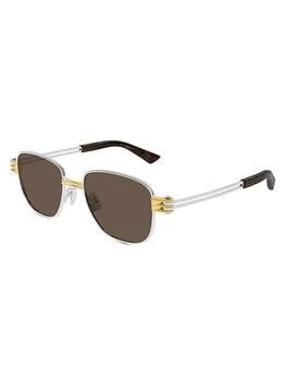 Bottega Veneta | 51MM Rectangular Sunglasses