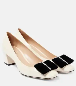 Tom Ford | Audrey 55 bow-detail patent leather pumps