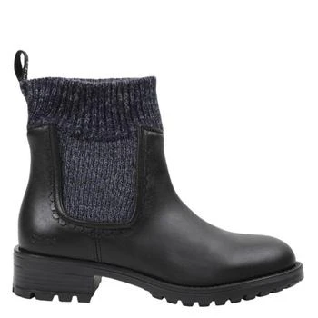 Chloé Girls Sock-Style Leather Ankle Boots