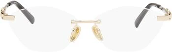 Gucci | Gold Cat-Eye Optical Glasses