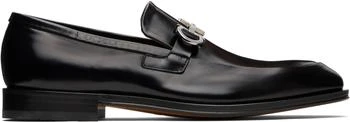 Salvatore Ferragamo | Black Gancini Ornament Loafers