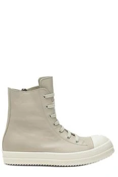 Rick Owens | Rick Owens Round Toe High-Top Sneakers