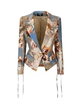 Balmain | Balmain Slim Fit Sky Printed Jacket
