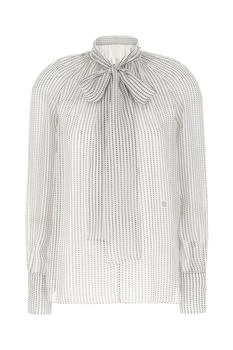 Givenchy | Givenchy Polka Dots Printed High-Neck Blouse