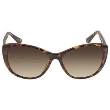 Calvin Klein Brown Gradient Cat Eye Ladies Sunglasses CK19560S 235 57