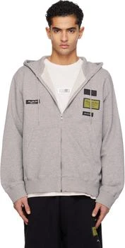 MM6 | Gray Label Patch Hoodie