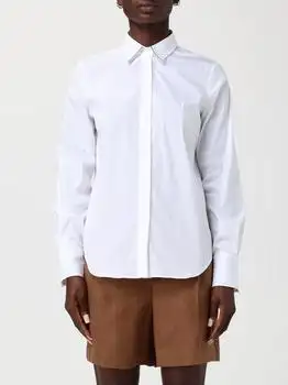 Brunello Cucinelli | Classic Poplin Shirt with Monili Brunello Cucinelli