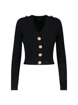 Balmain | Balmain V-Neck Long Sleeved Knitted Cardigan