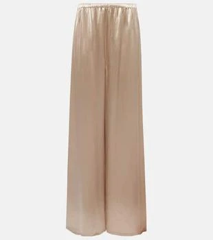 Salvatore Ferragamo | Satin wide-leg pajama pants