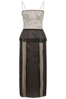 MAISON MARGIELA | Maison Margiela Peplum Waist Midi Dress