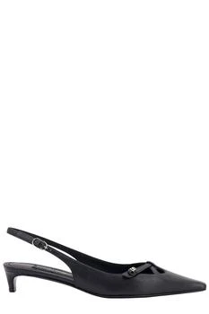 Dolce 
Gabbana | Dolce 
Gabbana DG Logo Plaque Slingback Pumps