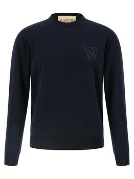 Valentino | Valentino	Logo Embroidered Crewneck Jumper